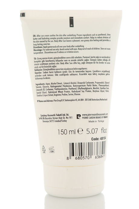 Pierre Cardin Güneş Sonrası Krem 150 ml / After Sun Cream