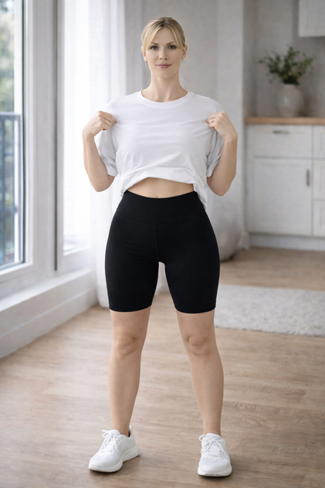 DoReMi Fitilli Seamless Yüksek Bel Şort Tayt