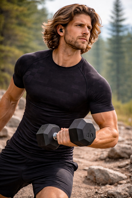 MioFit Erkek Lightweight Running Kısa Kollu Dikişsiz Spor Tişört