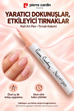 Pierre Cardin Nail Art Pen Tırnak Kalemi - Apricot