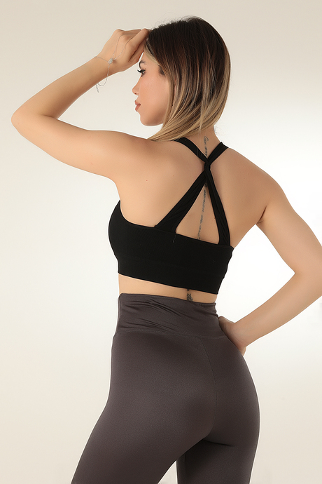DoReMi Seamless Örme Çapraz Askılı Büstiyer