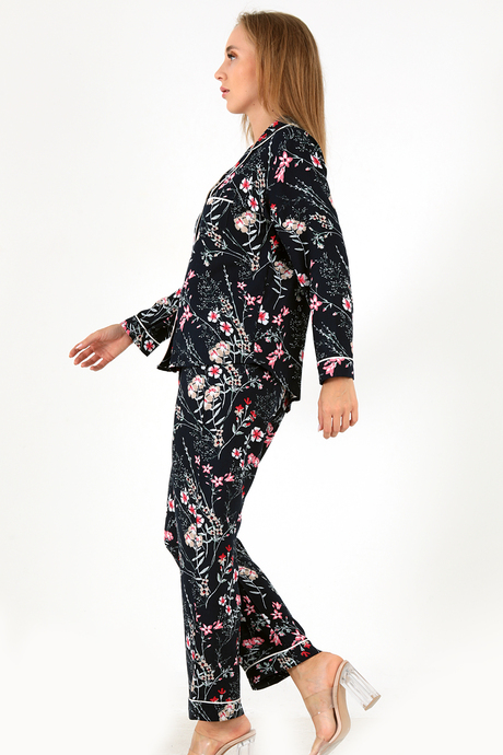 DoReMi Flower Garden Uzun Kollu Kadın Pijama Takım