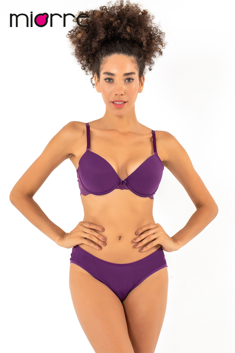 Miorre Push-Up Dolgulu Dantel Detaylı Sütyen Takım