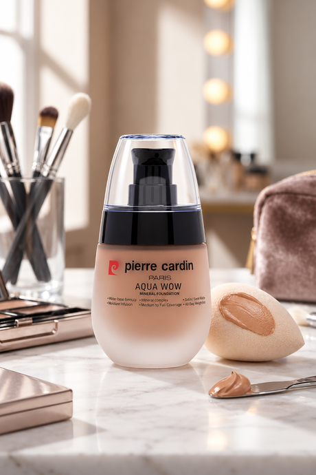 Pierre Cardin Aqua Wow Mineralli Su Bazlı Fondöten Tan Skin with Beige Warm