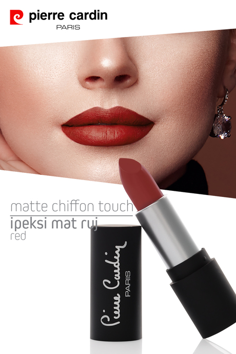 Pierre Cardin Matte Chiffon Touch Lipstick - Red -191