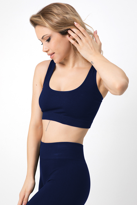 DoReMi Seamless Fitilli Çapraz Kalın Askılı Spor Sütyen