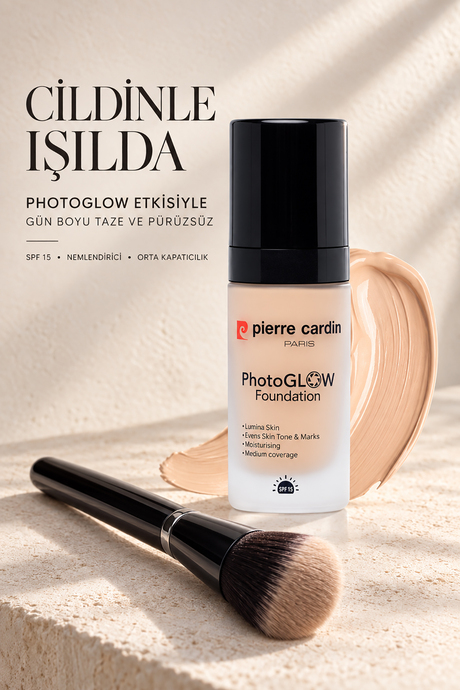 Pierre Cardin Photoglow Aydınlık Veren Fondöten Tawny Beige with Warm Neutral