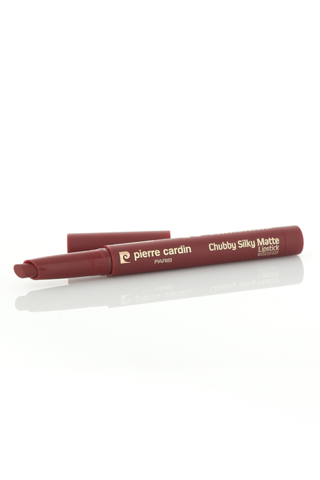 Pierre Cardin Chubby Silky Matte Lipstick –  Waterproof- Suya Dayanıklı Soft Mat Kalem-Ruj-Bourdaux-608