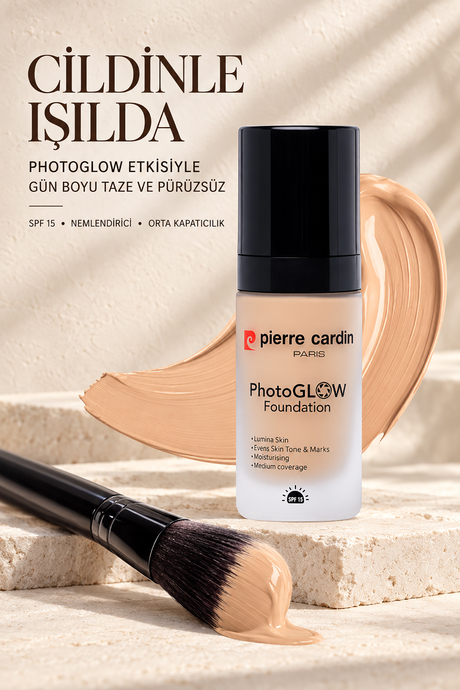 Pierre Cardin Photoglow Aydınlık Veren Fondöten Ivory Skin with Warm Yellow