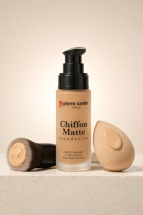 Pierre Cardin Chiffon Touch Mat Görünüm Veren Fondöten-Golden Amber-727