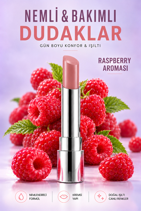 Pierre Cardin Sheer Glow Lipstick - Parlak Bitişli Nemlendirici Ruj - Love Spell - 018
