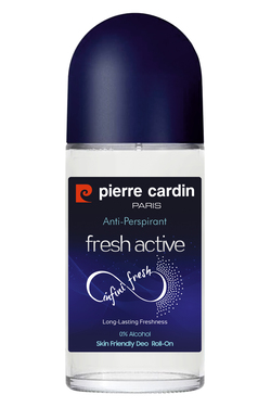 Pierre Cardin Roll-on Kadın Deodorant Ter Kokusu Önleyici Leke Bırakmayan 48 Saat Anti-perspirant Koruma -Fresh Active - Aktif Ferahlık - 50 ml