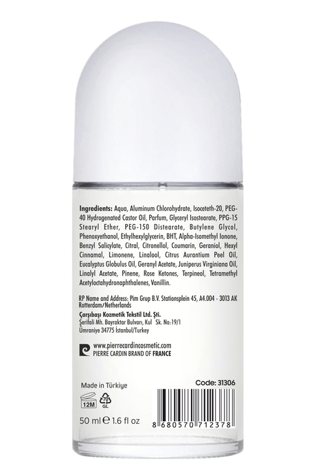 Pierre Cardin Roll-on Kadın Deodorant Ter Kokusu Önleyici Leke Bırakmayan 48 Saat Anti-perspirant Koruma - Floral Grace Çiçeksi Zarafetin Gücü 50 ml