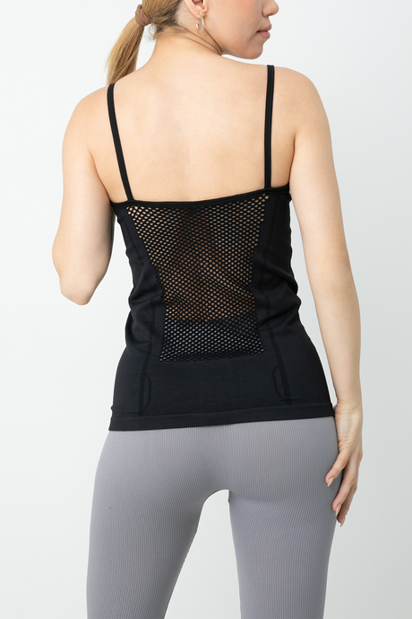 Gigotto Kadın File Detaylı Spor Tişört