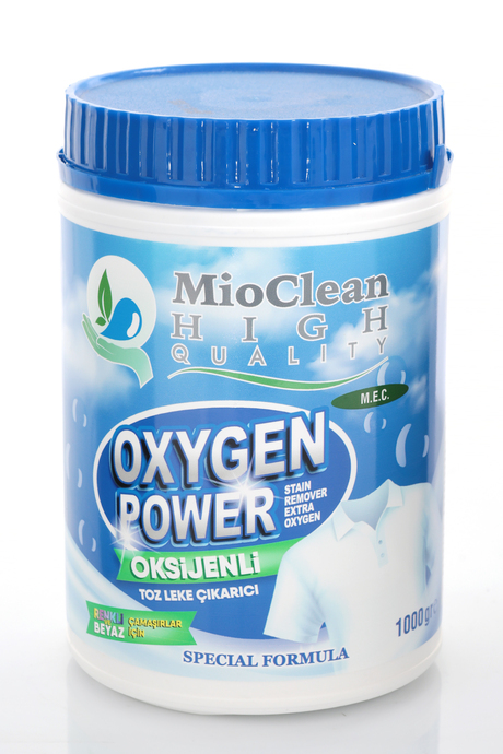 MioClean Oxygen Power – Güçlü Toz Leke Çıkarıcı & Ağartıcı Çamaşır Deterjanı (1000 gr) | Renkli ve Beyaz Çamaşırlar İçin