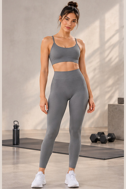 DoReMi Seamless Dikişsiz Örme Yüksek Bel Kadın Sporcu Tayt