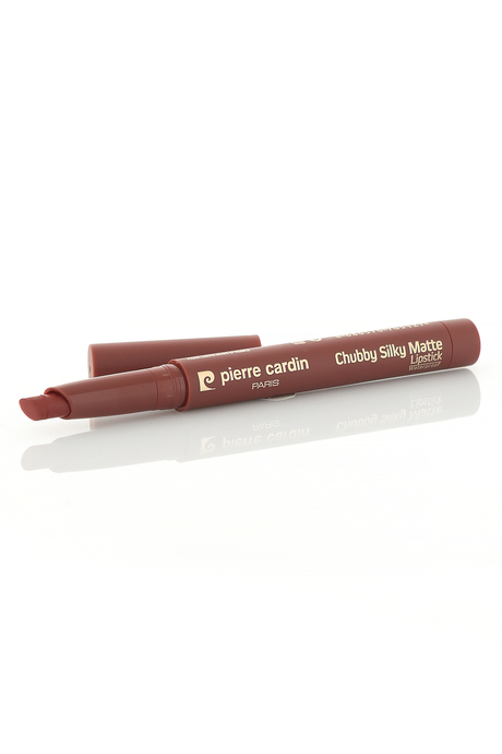 Pierre Cardin Chubby Silky Matte Lipstick –  Waterproof- Suya Dayanıklı Soft Mat Kalem-Ruj-Terracotta-611