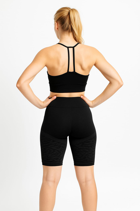 DoReMi Yüksek Bel Spor Kısa Tayt