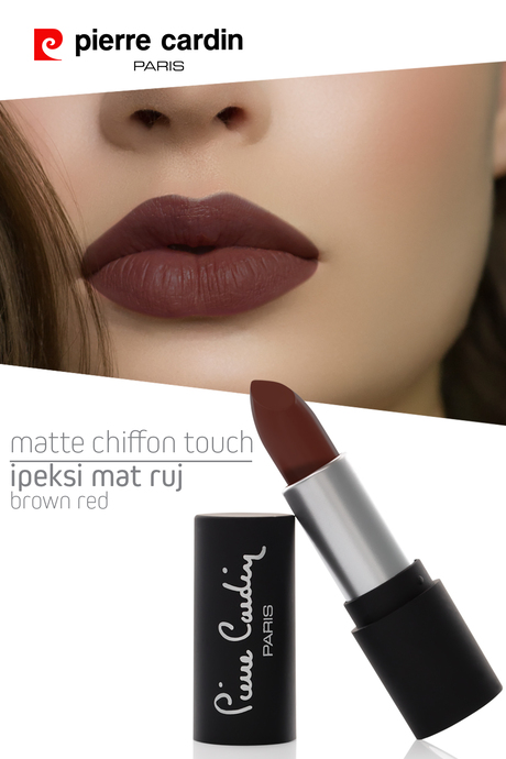 Pierre Cardin Matte Chiffon Touch Lipstick - Brown Red -193