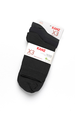 Kanz Likralı Bambu 3'Lü Erkek Çorap