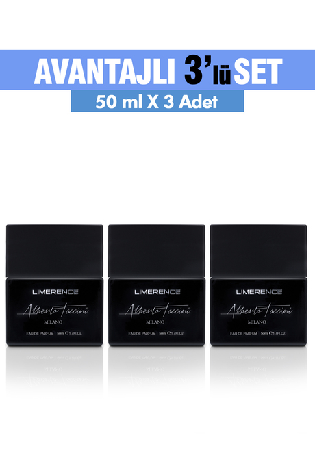3'Lü Set Alberto Taccini  Limerence Erkek Parfüm 50 ml
