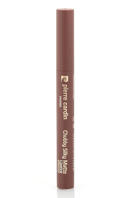 Pierre Cardin Chubby Silky Matte Lipstick –  Waterproof- Suya Dayanıklı Soft Mat Kalem-Ruj-Coffee-606
