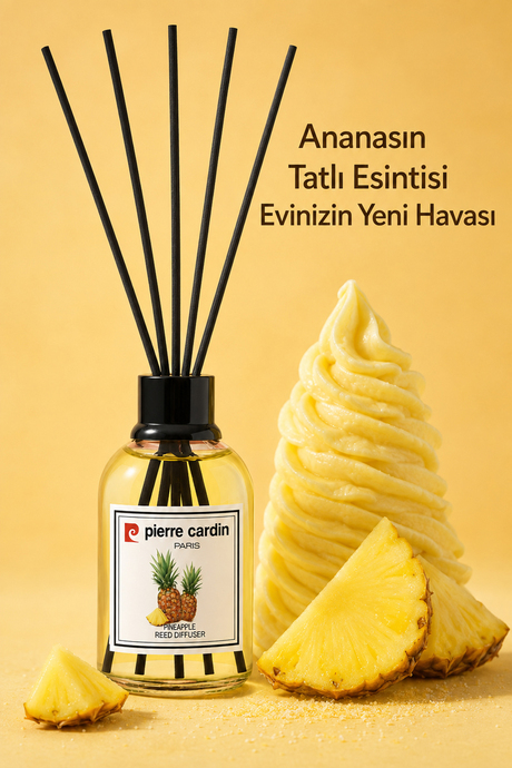 Pierre Cardin Reed Diffuser 110 ml  - Pineapple - Ananas - Oda Kokusu