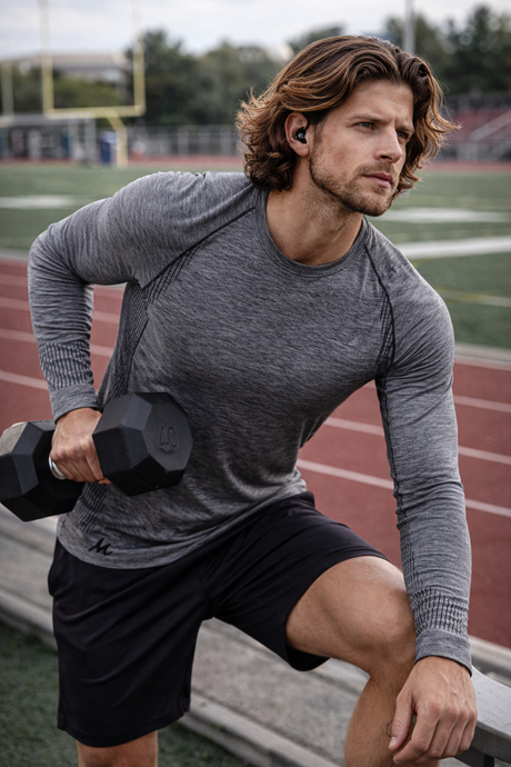 MioFit Erkek Active Wear Uzun Kollu Spor Tişört