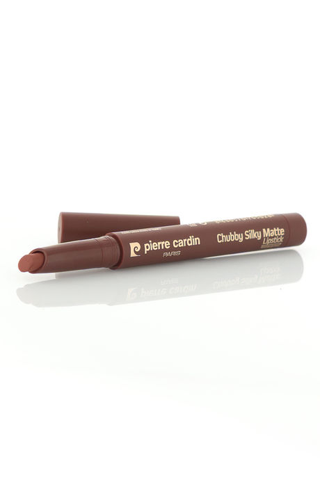 Pierre Cardin Chubby Silky Matte Lipstick –  Waterproof- Suya Dayanıklı Soft Mat Kalem-Ruj-Coffee-606