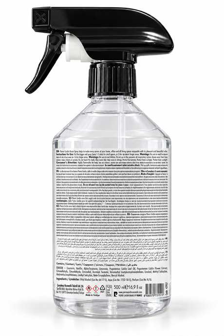 Pierre Cardin Room & Laundry Scent Spray Cashmere 500 ml - Lüks & Sıcak Dokunuş Oda ve Çamaşır Kokusu Spreyi