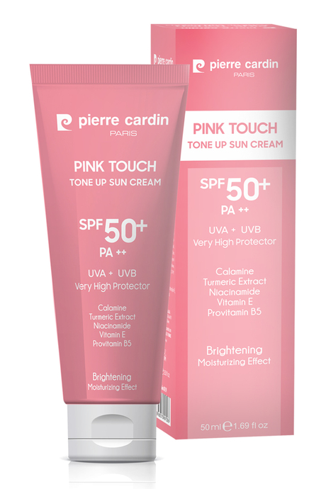 Pierre Cardin Ton Eşitleyici Aydınlatıcı Yüz Güneş Kremi Pink Touch Tone-Up SPF50+/PA++ – 50 ml