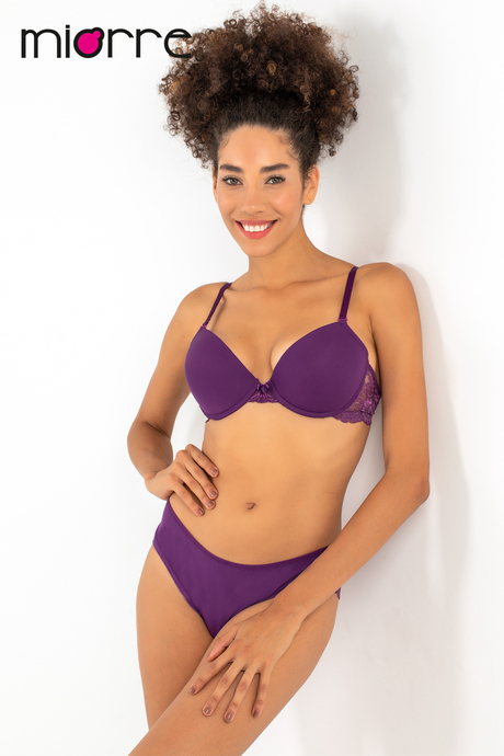 Miorre Push-Up Dolgulu Dantel Detaylı Sütyen Takım