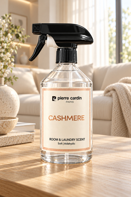 Pierre Cardin Room & Laundry Scent Spray Cashmere 500 ml - Lüks & Sıcak Dokunuş Oda ve Çamaşır Kokusu Spreyi