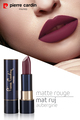 Pierre Cardin Matte Rouge Mat Ruj - Aubergine