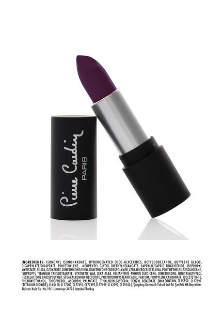 Pierre Cardin Matte Chiffon Touch Lipstick -Plum -195