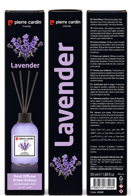 Pierre Cardin Reed Diffuser 55 ml - Lavender - Oda Kokusu