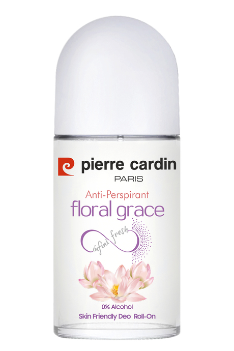 Pierre Cardin Roll-on Kadın Deodorant Ter Kokusu Önleyici Leke Bırakmayan 48 Saat Anti-perspirant Koruma - Floral Grace Çiçeksi Zarafetin Gücü 50 ml