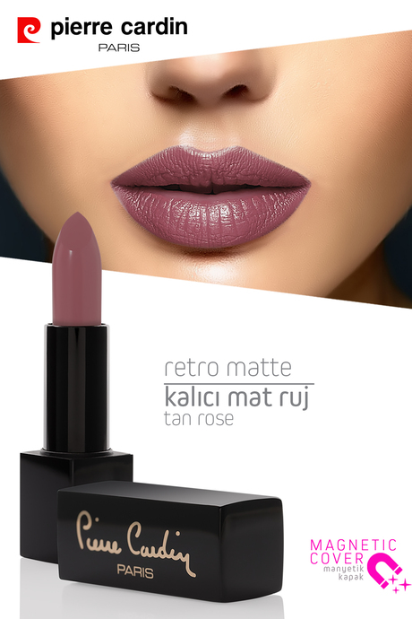Pierre Cardin Retro Matte Lipstick -Tan Rose - 138