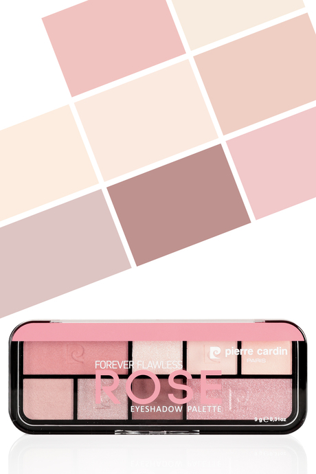Pierre Cardin Forever Flawless Rose Eyeshadow Palette - Far Paleti (8'li)  