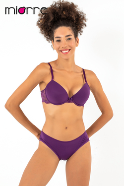 Miorre Push-Up Dolgulu Dantel Detaylı Sütyen Takım