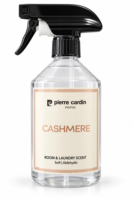 Pierre Cardin Room & Laundry Scent Spray Cashmere 500 ml - Lüks & Sıcak Dokunuş Oda ve Çamaşır Kokusu Spreyi