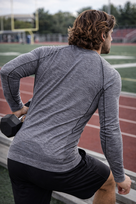 MioFit Erkek Active Wear Uzun Kollu Spor Tişört