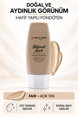 Pierre Cardin Natural Look Doğal Görünüm Veren Fondöten - Fair