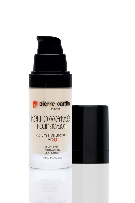 Pierre Cardin HelloMatte Foundation - Porcelain - 30 ML