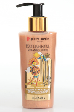 Pierre Cardin Body Illuminator With Golden Glitter-Altın Işıltılı  Vücut Aydınlatıcı-125ml