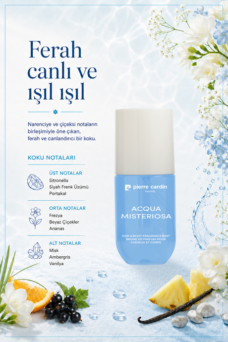 Pierre Cardin Saç ve Vücut Mist - 110 ml - Acqua Misteriosa (Hair & Body Mist)