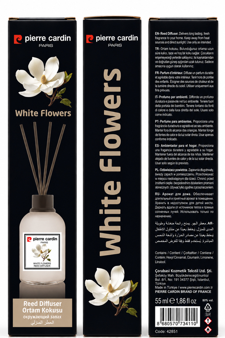 Pierre Cardin Reed Diffuser 55 ml - White Flower - Oda Kokusu
