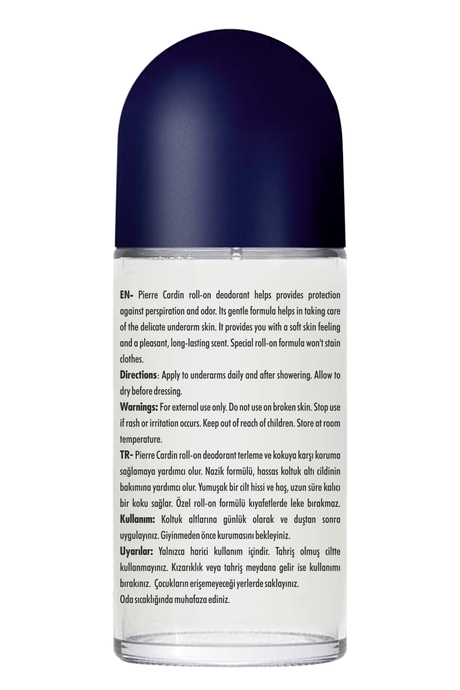 Pierre Cardin Roll-on Erkek Deodorant Ter Kokusu Önleyici Leke Bırakmayan 48 Saat Anti-perspirant Koruma – Cool Comfort Serin Konfor 50 ml