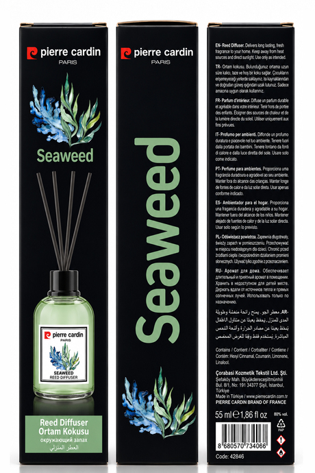 Pierre Cardin Reed Diffuser 55 ml - Seaweed - Oda Kokusu