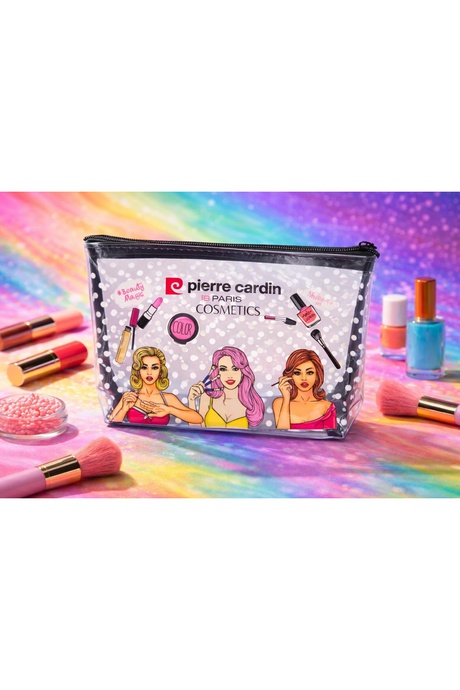 Pierre Cardin Cosmetics Iconic Beauty Şeffaf Makyaj Çantası